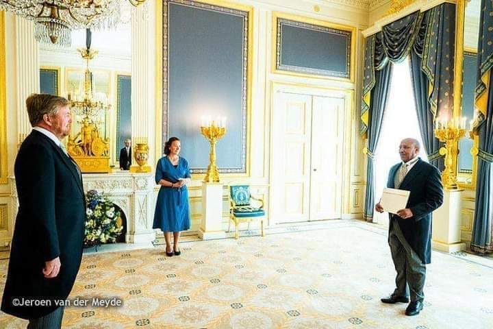 Djibouti/Belgique : L’ambassadeur Aden Mohamed Dileita remet ses lettres de créances au roi Willem-Alexander des Pays-Bas